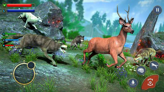 Wolf Sim: Offline Animal Games