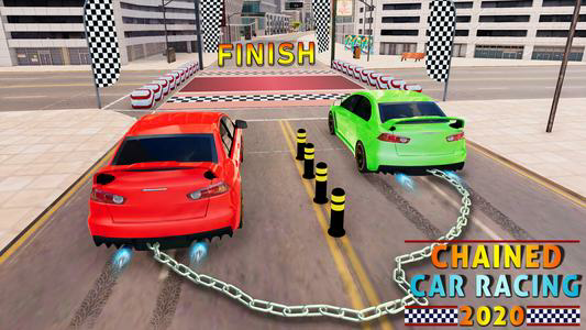 Chained Car Racing Stunts Game