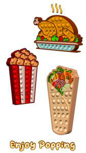 Pop It Food 3D Antistress Toys