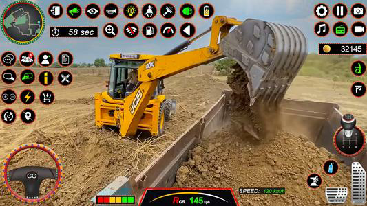 JCB 3Dx Backhoe Loader Driving