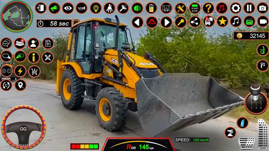 JCB 3Dx Backhoe Loader Driving