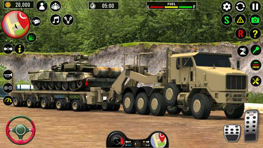 Army Cargo Truck Driving Game