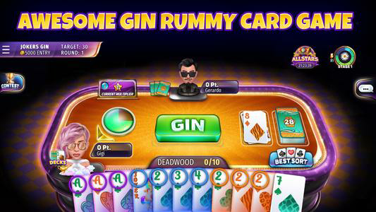 Gin Rummy Stars - Card Game