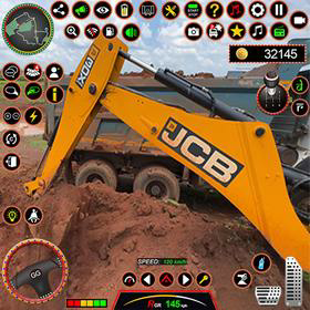 JCB 3Dx Backhoe Loader Driving