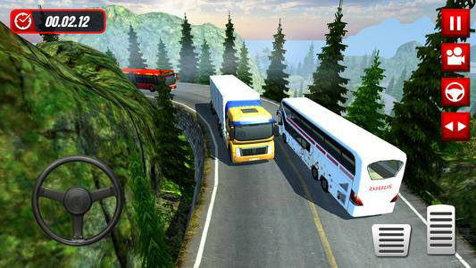 Hill Station Bus Driving Game