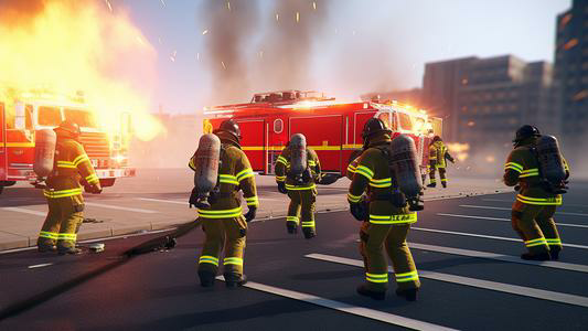 Firefighter Fire Truck Game 3D