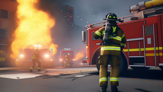 Firefighter Fire Truck Game 3D