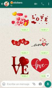 Stickers para whatsap de amor