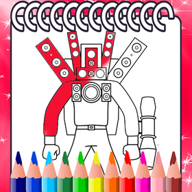 Speaker Man Coloring Book