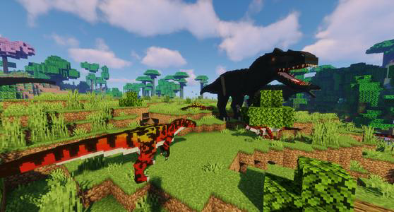 Dinosaur mods for Minecraft PE