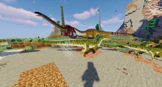 Dinosaur mods for Minecraft PE