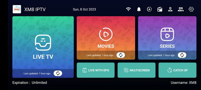 XM8 IPTV
