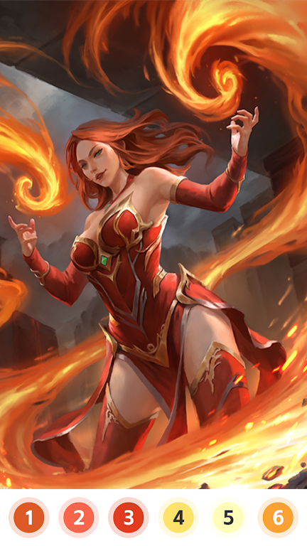 Download Flame & Ice Paint by Number  APK