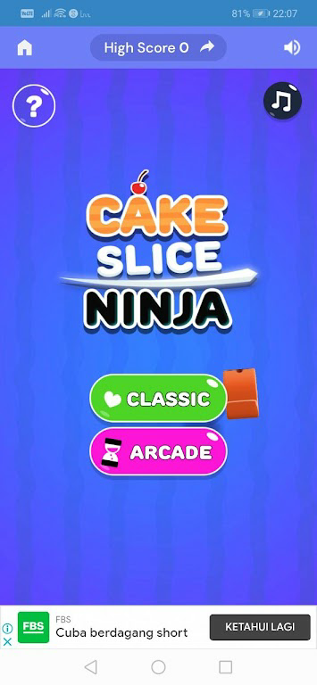 Download Cake Slice Ninja  APK