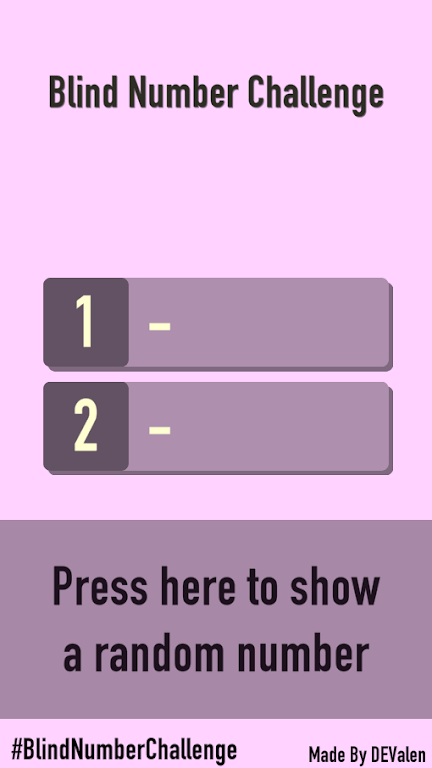 Download Blind Number Challenge  APK