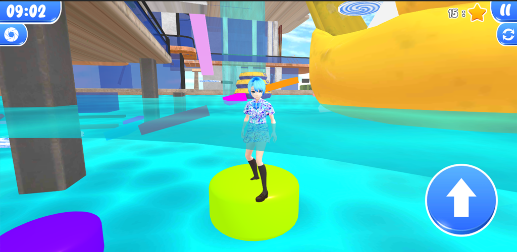 Download Swimming Pool Anime Parkour  APK