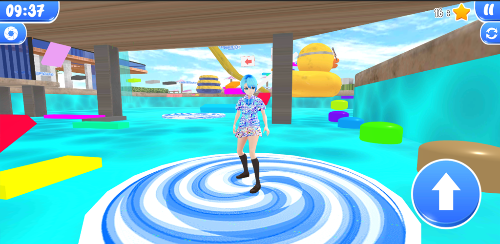 Download Swimming Pool Anime Parkour  APK