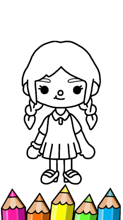 Download Megan Doll Coloring Game  APK