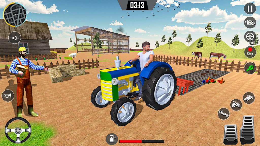 Download US tractor driving games 3d  APK