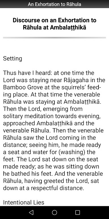 Download An Exhortation to Rahula Sutta  APK