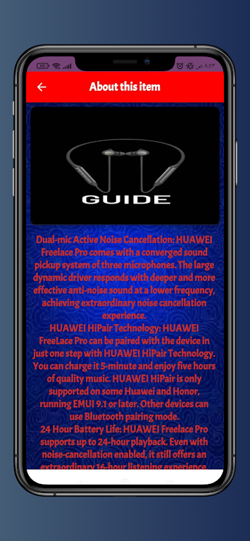 Download HUAWEI FreeLace Pro guide  APK