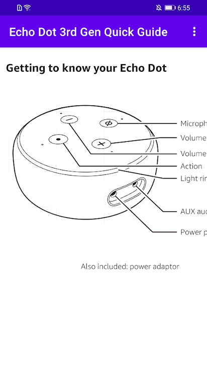 Download Echo Dot 3rd Gen Quick Guide  APK