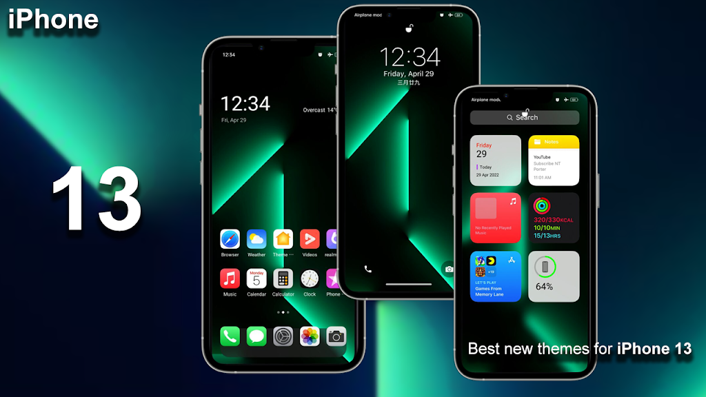 Download iOS Launcher iPhone 13 pro max  APK