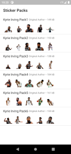 Download Kyrie Irving Stickers  APK