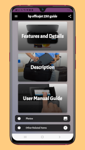 Download hp officejet 250 guide  APK