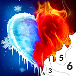 Download Flame & Ice Paint by Number  APK