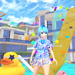 Download Swimming Pool Anime Parkour  APK