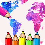 Download coloring world maps countries  APK