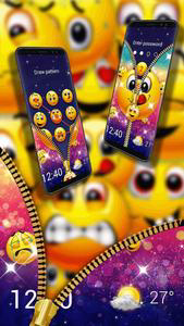 Emoji Lock Screen Zipper