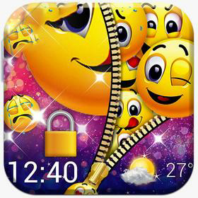 Emoji Lock Screen Zipper