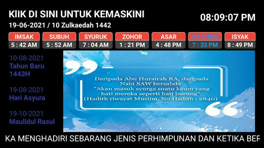 Prayer Times For TV