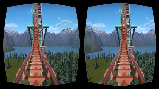 Roller coaster for VR