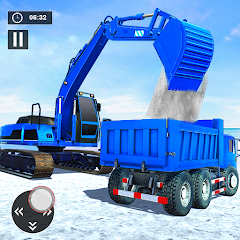 Snow Excavator Road Truck Game Mod APK 1.21 [Remove ads][God Mode][Weak enemy]