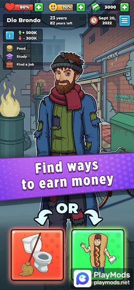 Hobo Life: Business SimulatorMod  Apk v2.2.18(Unlimited money)