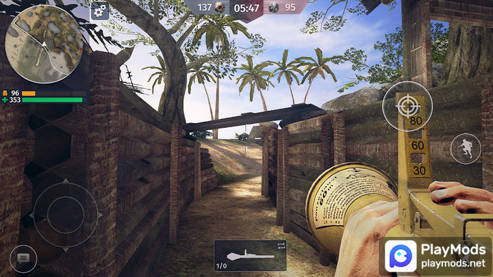 World War 2: Shooting GamesMod  Apk v3.95(Show Enemies)