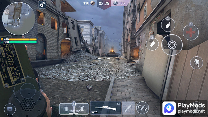 World War 2: Shooting GamesMod  Apk v3.95(Mod Menu)