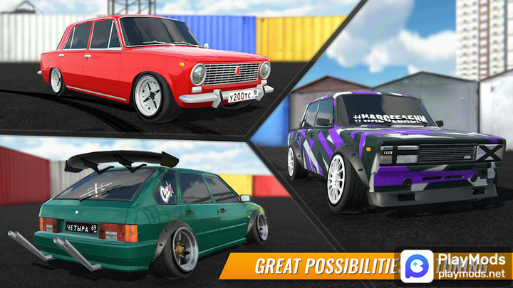 Russian Car DriftMod  Apk v1.9.45(Unlimited Money)