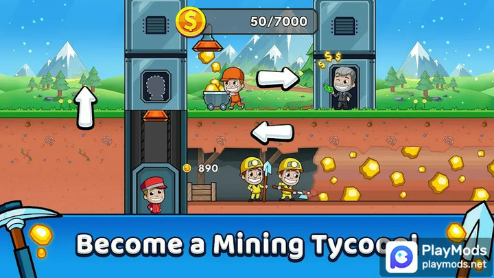 Idle Miner Tycoon: Gold CashMod  Apk v4.44.0(Unlimited Money)