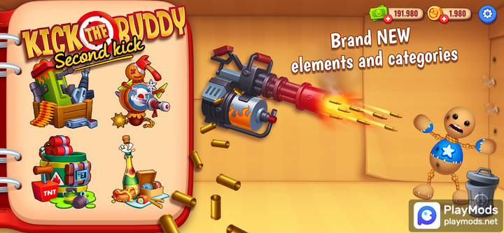 Kick The Buddy RemasteredMod  Apk v1.14.1501(Unlock all weapons)