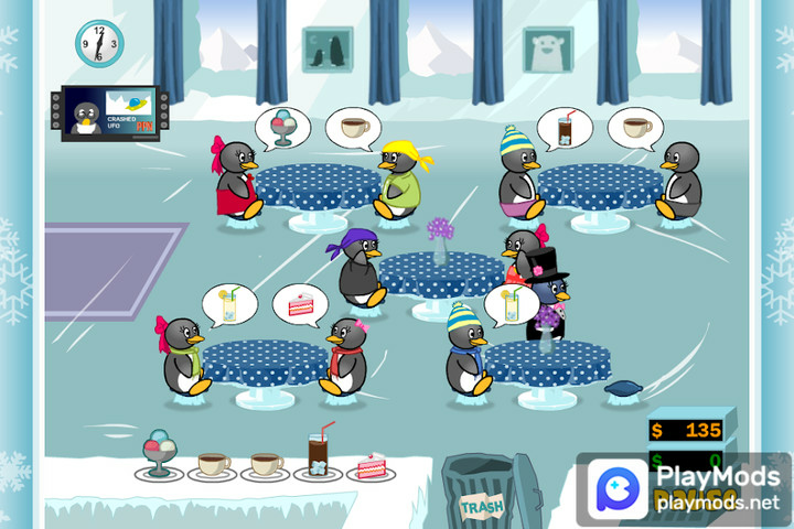 Penguin Diner 2: My RestaurantMod  Apk v1.2.83(Speed Hack)