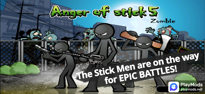 Anger of stick 5 : zombie ModMod  Apk v1.1.84(Unlimited Currency)