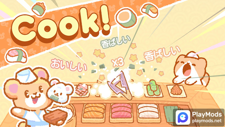 Kuma Sushi BarMod  Apk v1.5.8(Unlimited currency)