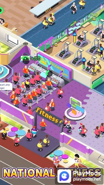 Fitness Club TycoonMod  Apk v1.1000.162(Unlimited Money)