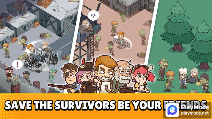 Mini Survival: Zombie FightMod  Apk v1.0.4(Free Shopping)