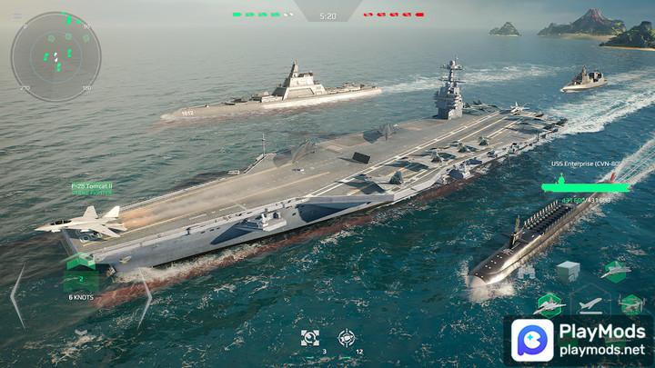 MODERN WARSHIPS: Sea Battle OnlineMod  Apk v0.73.0.12051508(Unlimited Ammo)