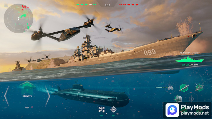 MODERN WARSHIPS: Sea Battle OnlineMod  Apk v0.73.0.12051508(Unlimited Ammo)